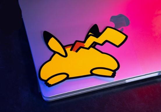 Pokémon Pikachu Lazy Buttocks Car Sticker (1 Piece)